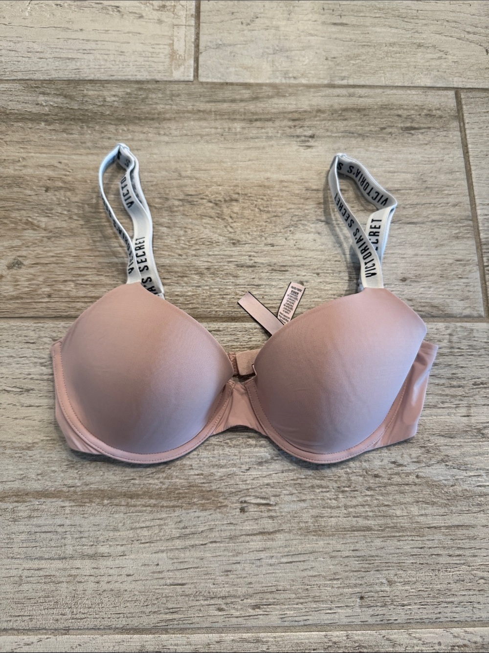 Victoria's Secret Nude Bra with Logo Straps